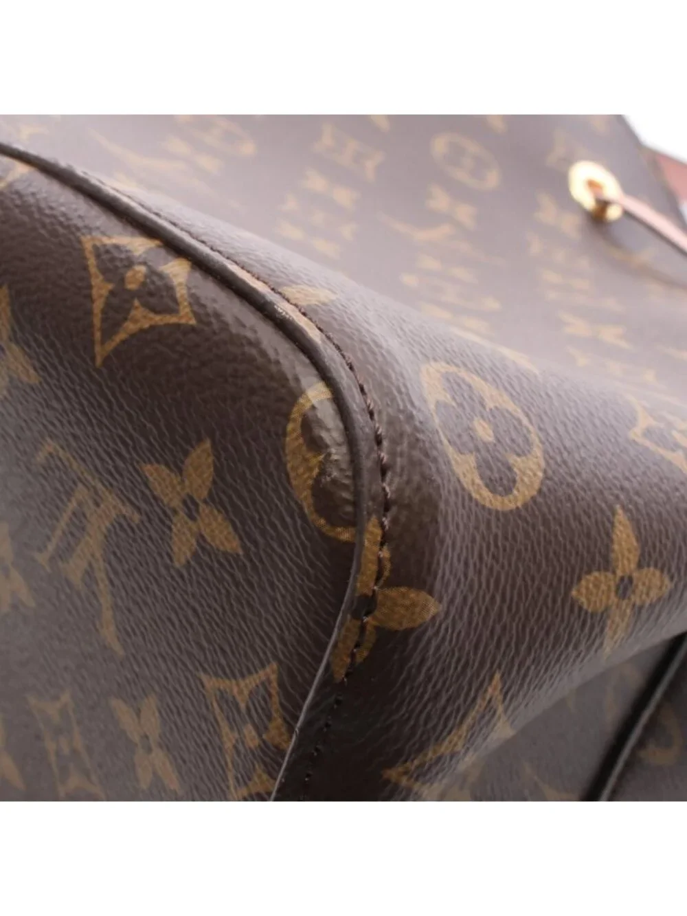 Louis Vuitton Shoulder Bag Neo Noe Monogram Rose Poudre Canvas Leather